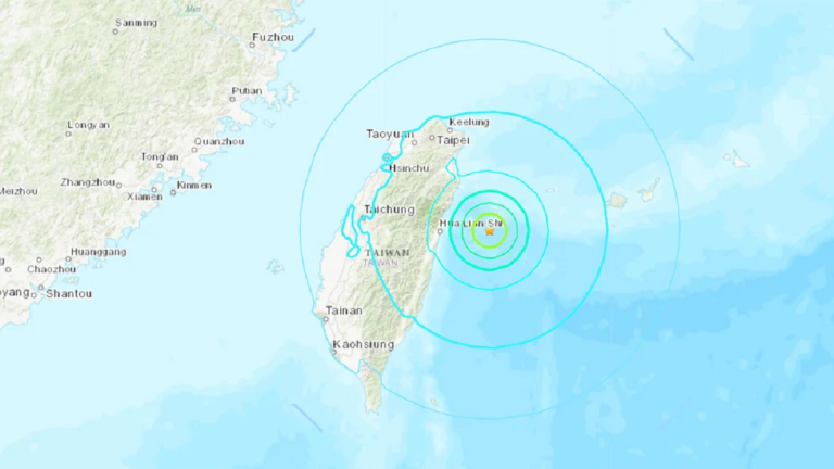 Terremoto de 6.2 grados sacude la isla de Taiwán