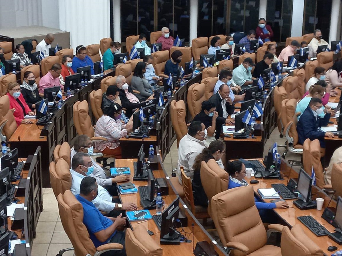 Diputados en la Asamblea Nacional de Nicaragua