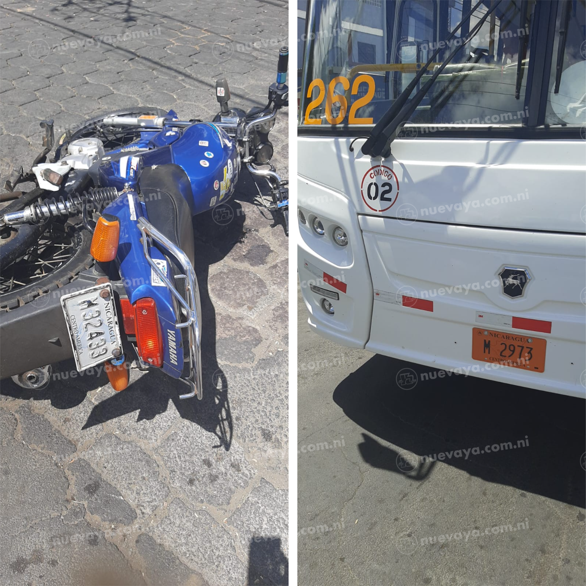 El accidente ocurrió de la Duya Mágica, una cuadra al oeste, en Managua