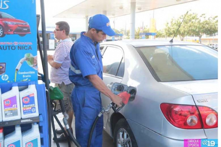 Precios de combustibles y el gas licuado se mantendrán invariables en Nicaragua la próxima semana