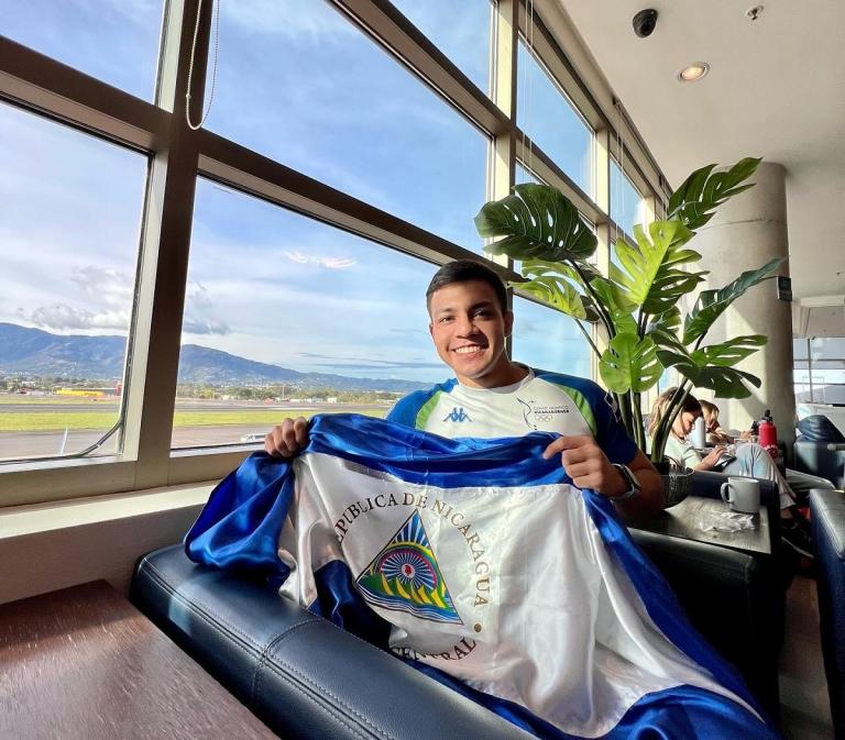 El nicaragüense Elian Ortega ya está en Corea para el Mundial de Taekwondo