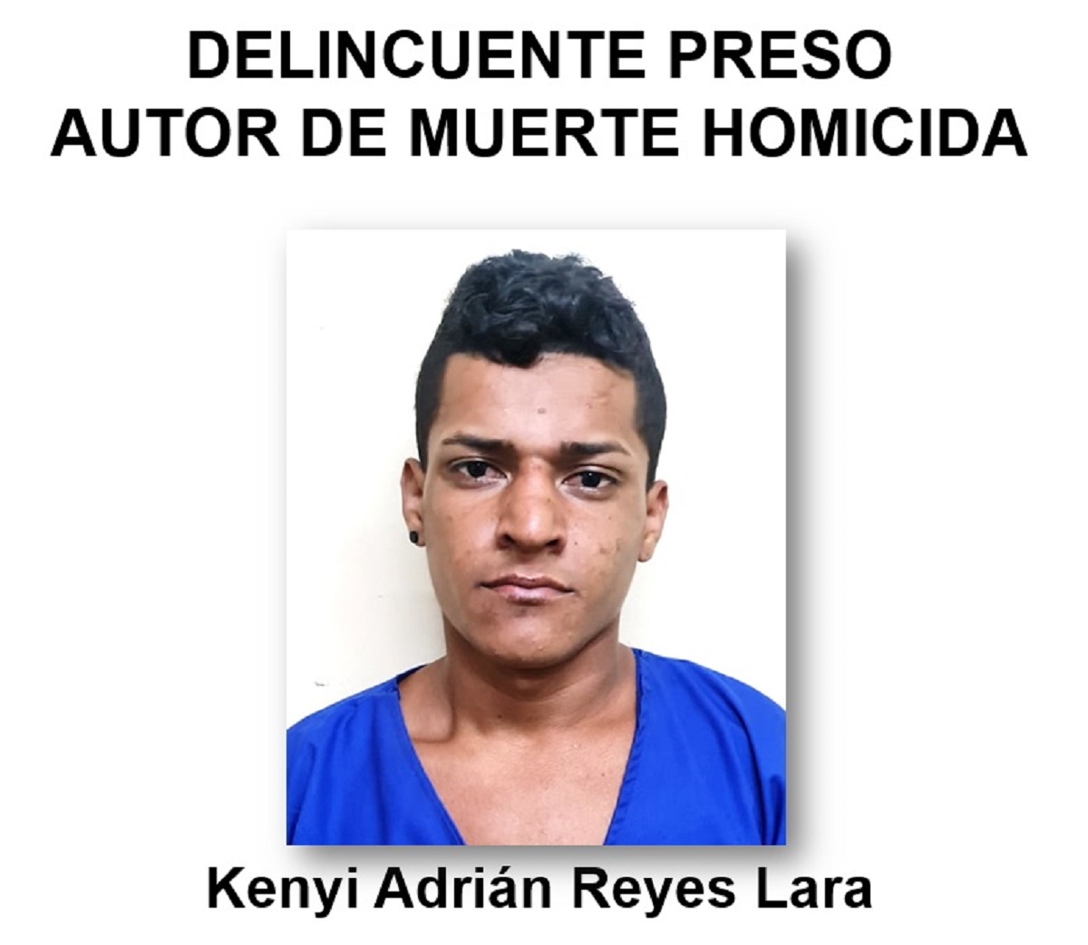 El asesino Kenyi Adrián Reyes Lara