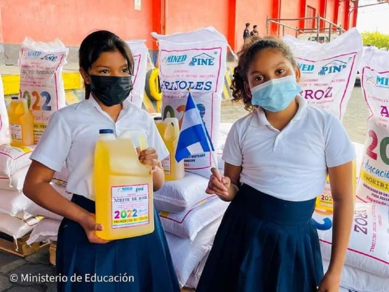 Nicaragua inicia distribución de la segunda entrega de merienda escolar