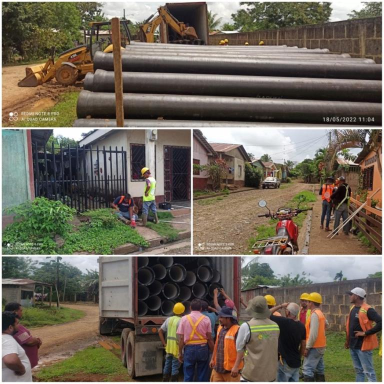 Gobierno de Nicaragua avanza un 85% las obras de agua potable en Nueva Guinea