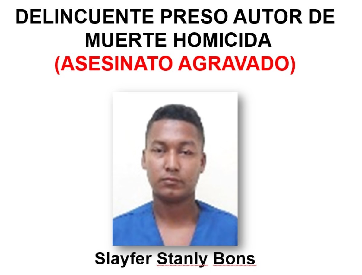 Slayfer Stanly Bons, de 20 años edad