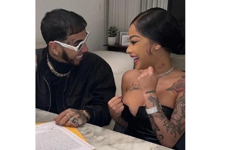 Anuel y Yailin se casan en Republica Dominicana