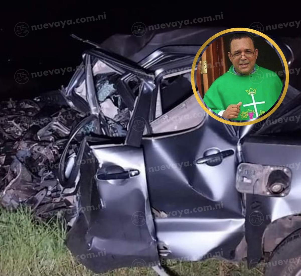 El sacerdote nicaragüense Fernando Espinoza Pérez falleció en un accidente de tránsito