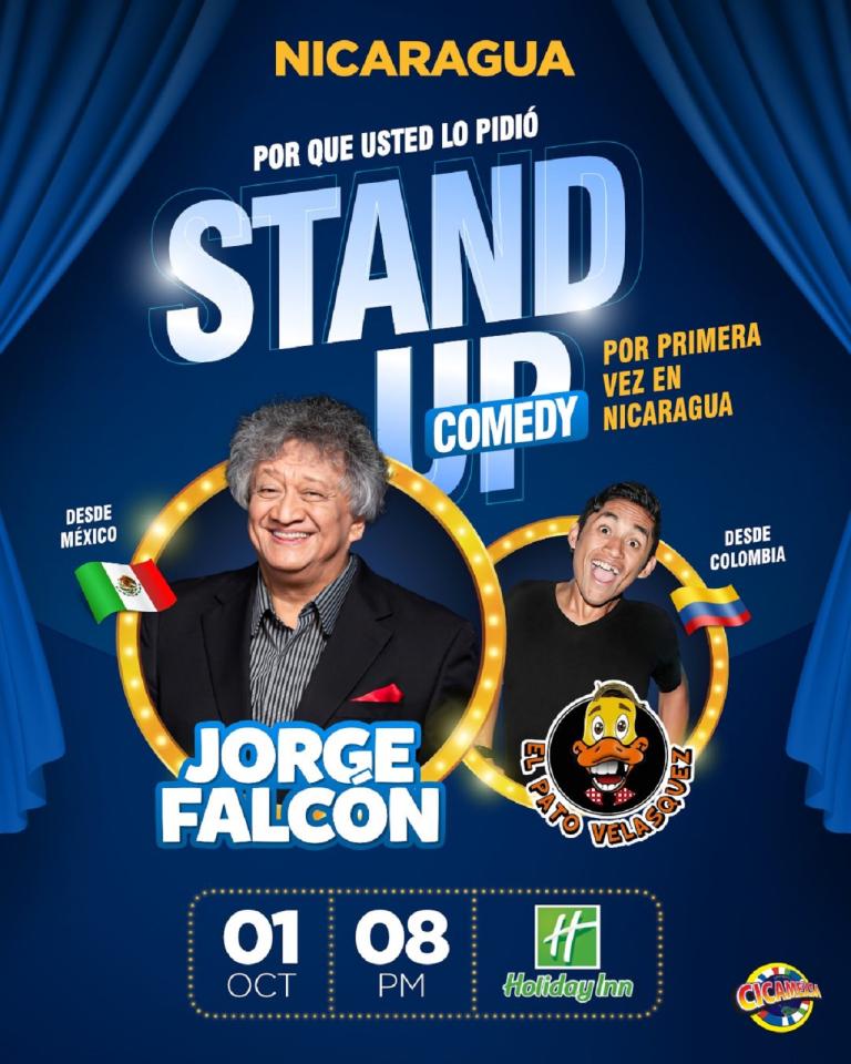 Cicamexsa confirma llegada a Nicaragua del comediante Jorge Falcón