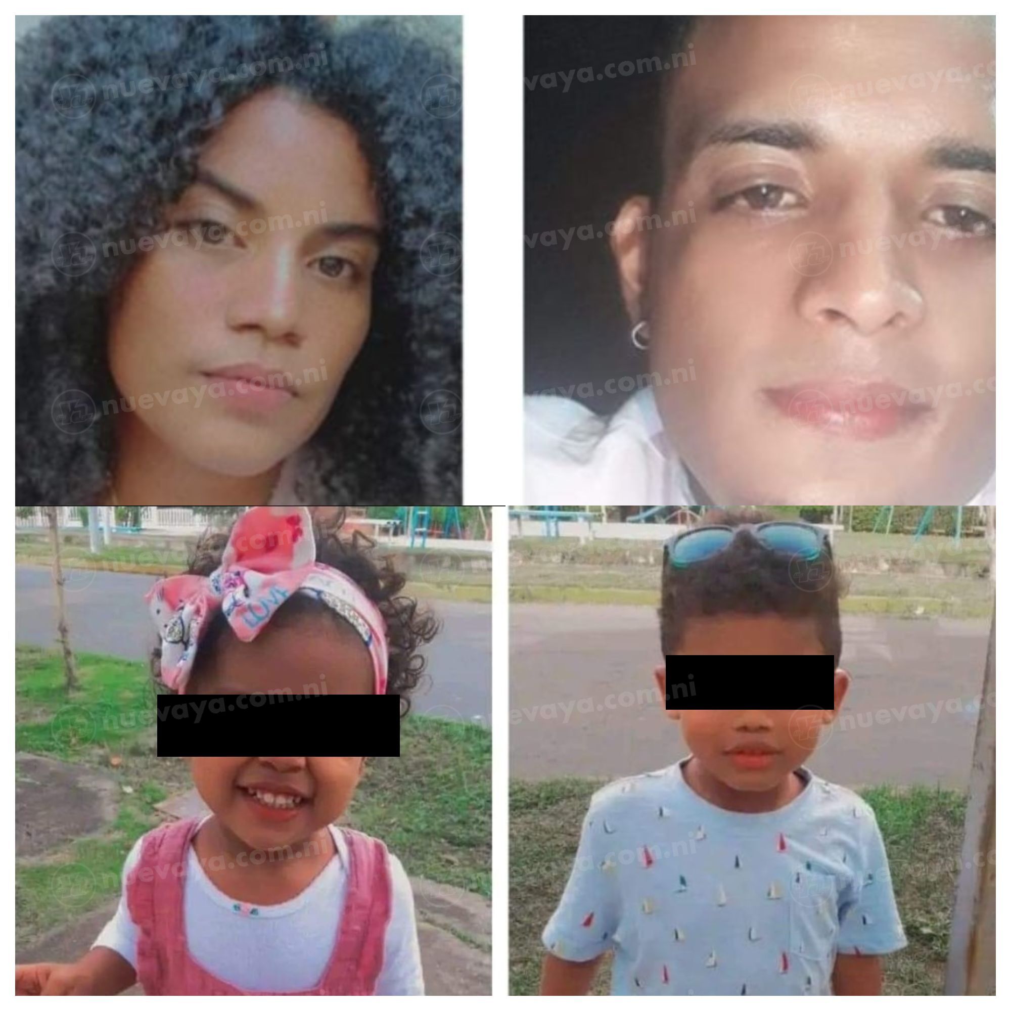 Kathye Smith Molina, su hermano Ricky Smith y sus hijos Kyle y Danisha Smith