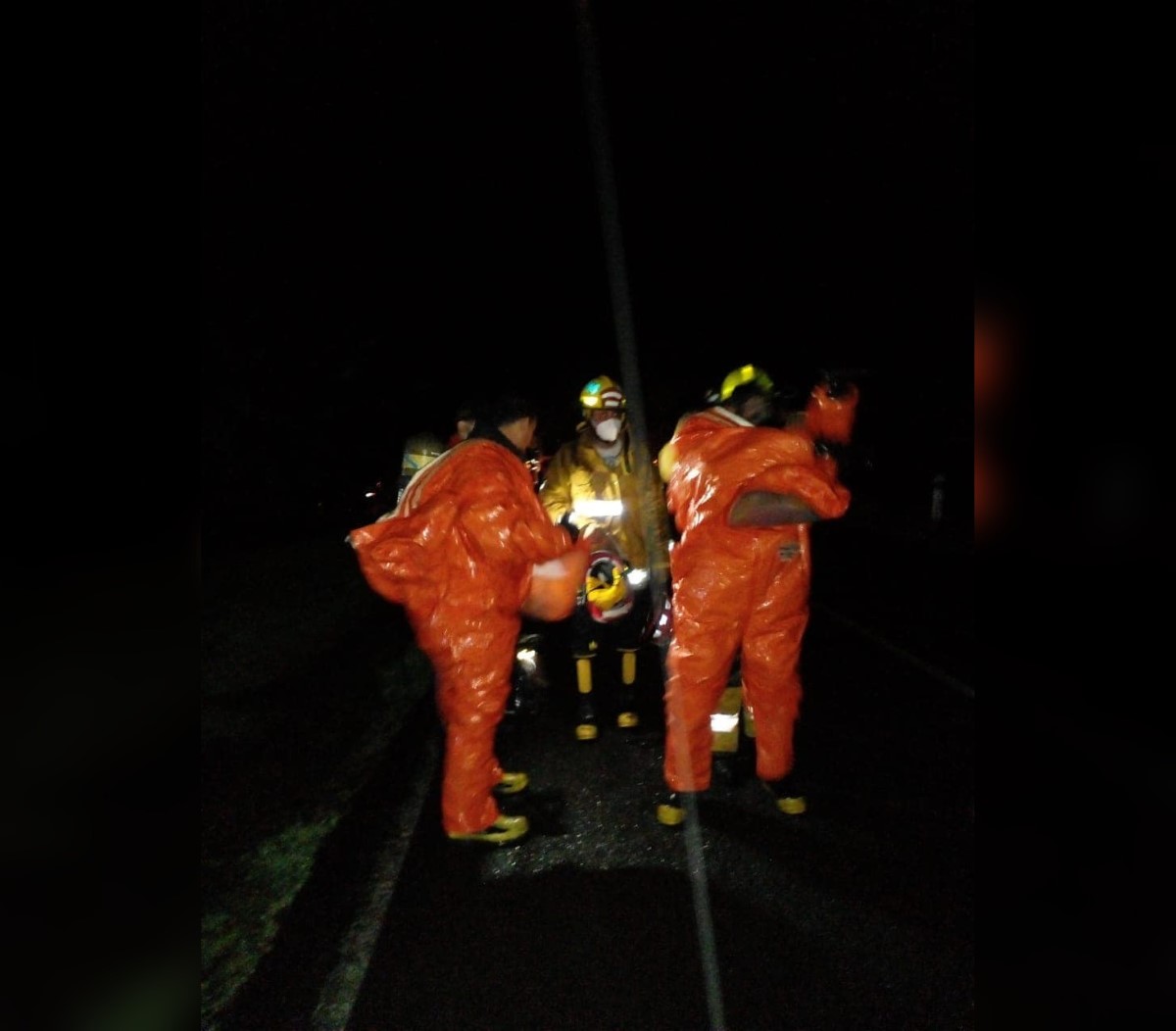 Ocho bomberos resultaron afectados como consecuencia de una fuga de cloro. Foto cortesía de Federación de Cuerpos de Bomberos de Nicaragua - FCBN