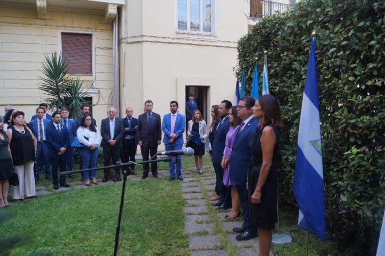 Nicaragua celebra en Italia el 201 aniversario de nuestra independencia