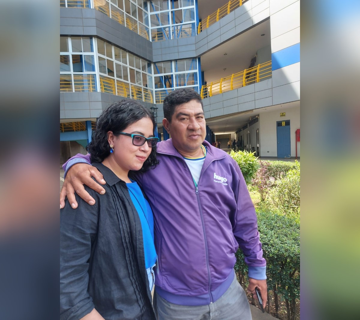 Nathalia Nazareth Pérez Hernández y su papa Jerónimo Pérez