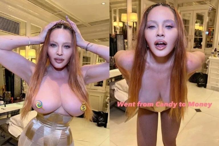 Madonna muestra sus senos en Instagram