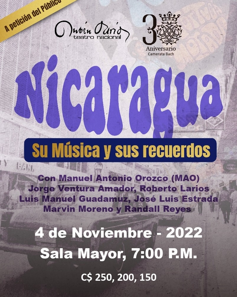 Realizarán segunda edición del concierto "Nicaragua, su música y sus