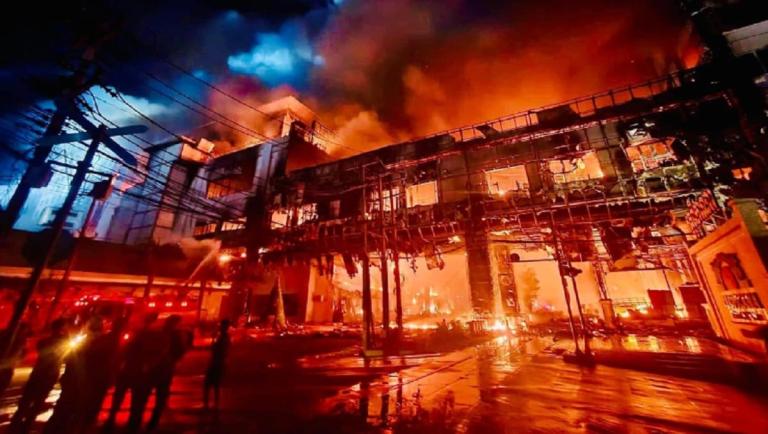 Incendio en hotel deja 25 fallecidos en Camboya, frontera entre Asia y Tailandia  