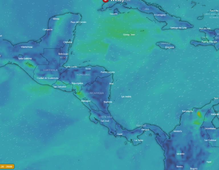 Frente Frío No. 25 generará fuertes vientos y oleaje en Nicaragua