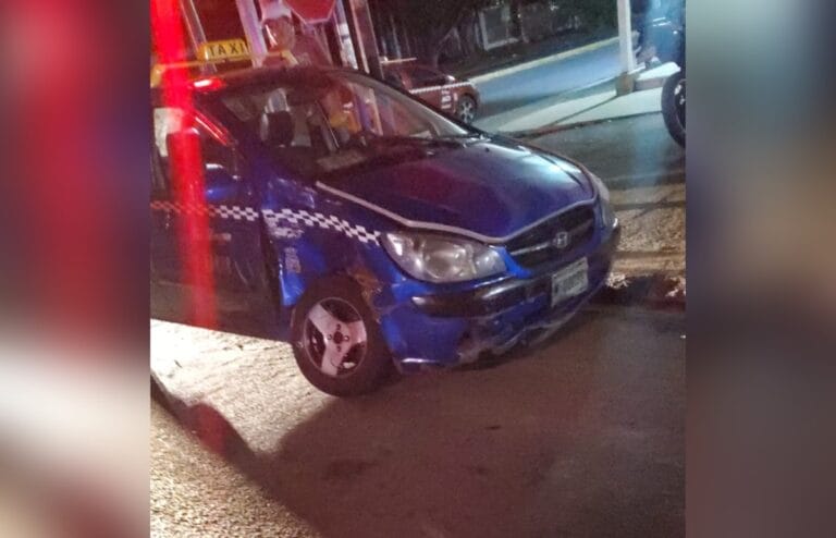 Motociclista grave al ser atropellado por un taxista borracho en la Colonia Centroamérica