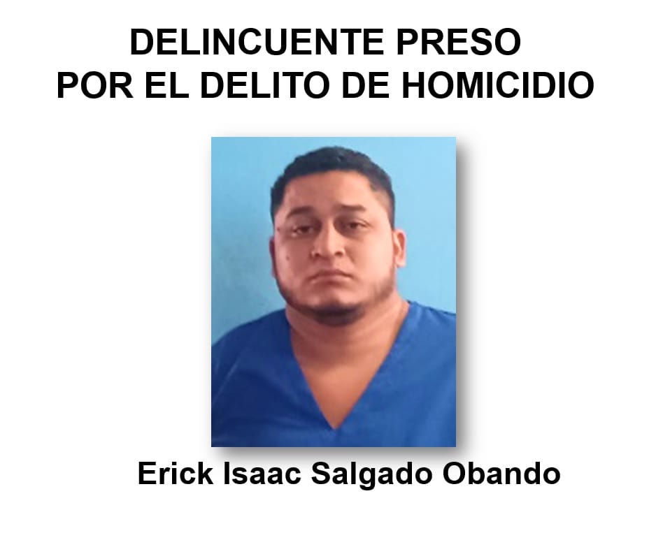 Erick Isaac Salgado Obando, de 27 años