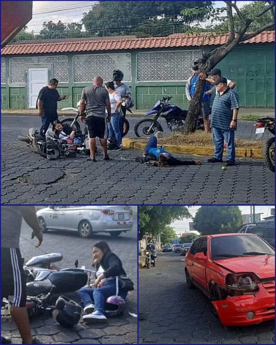 Madre e hija son atropelladas en moto por conductor que se voló un alto