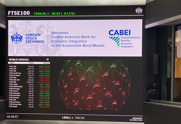 Nicaragua acompaña lanzamiento del primer bono del BCIE en la bolsa de valores de Londres