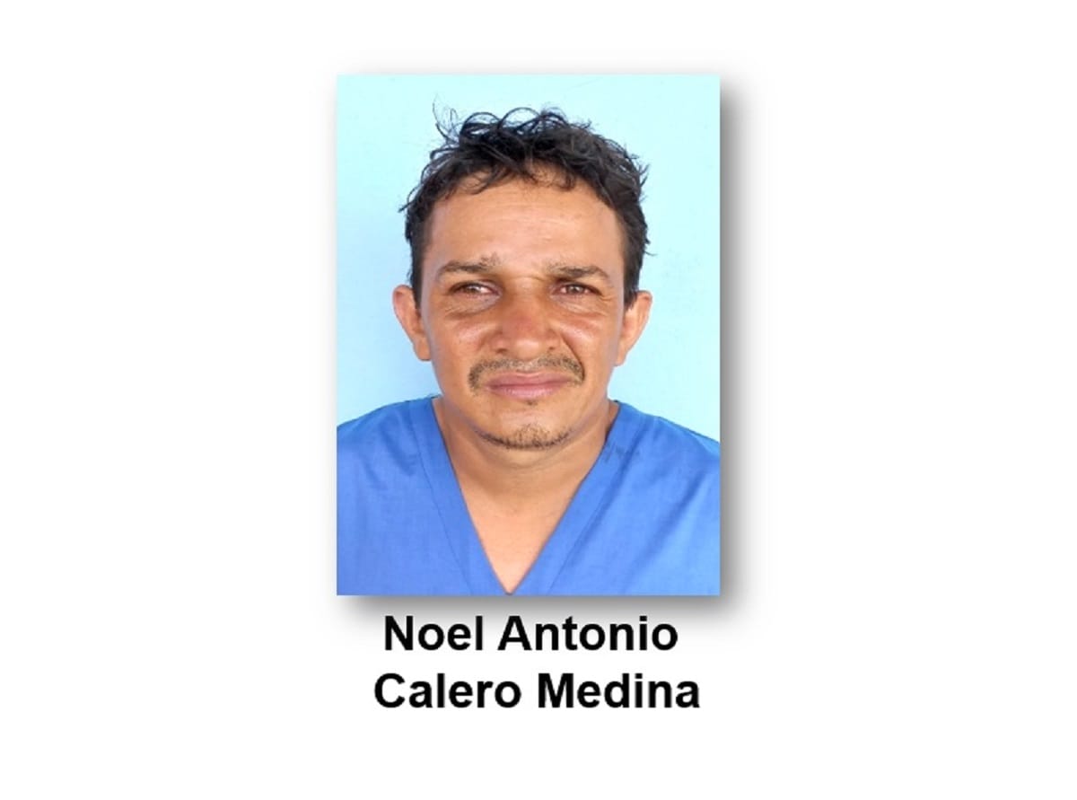 Noel Antonio Calero Medina, de 34 años