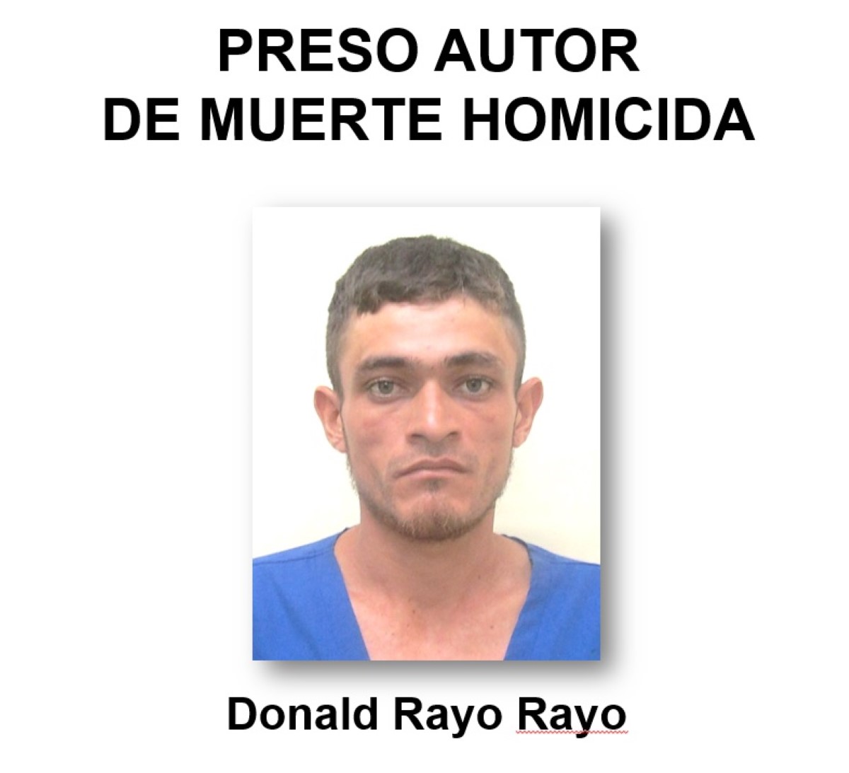 Donald Rayo Rayo, de 24 años