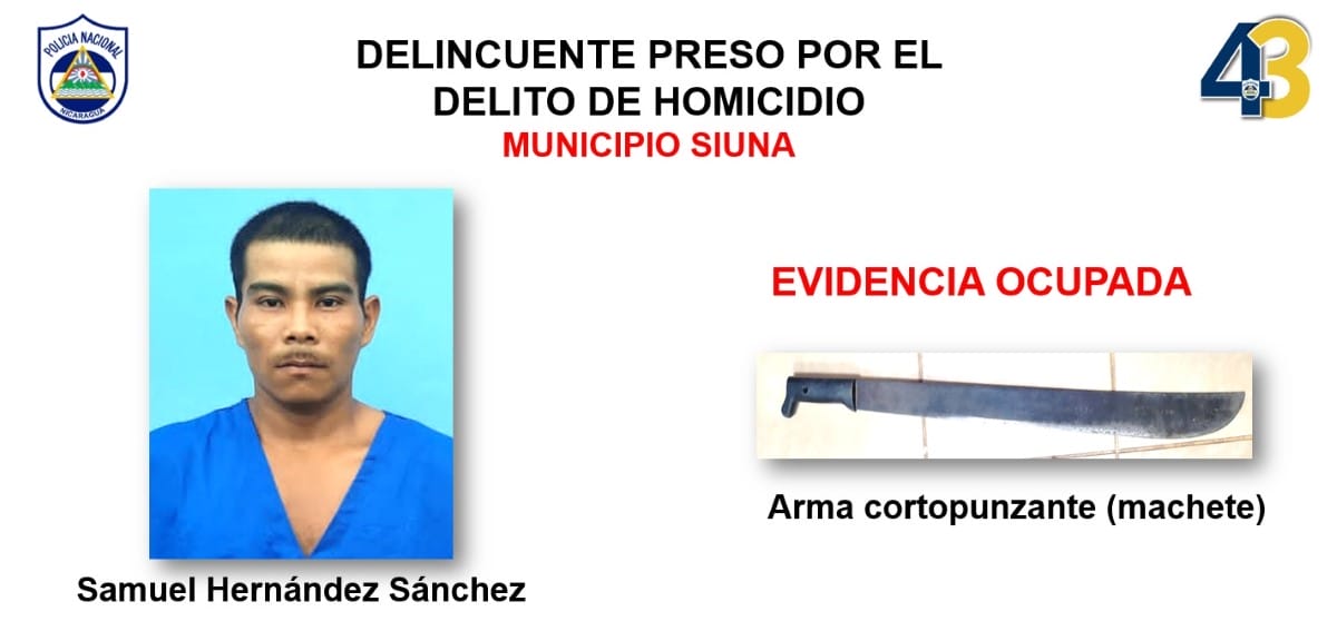 El delincuente Samuel Hernández Sánchez