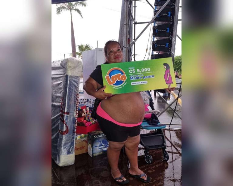 Capitalina con barriga de 56 cm gana la Madre Panza 2023