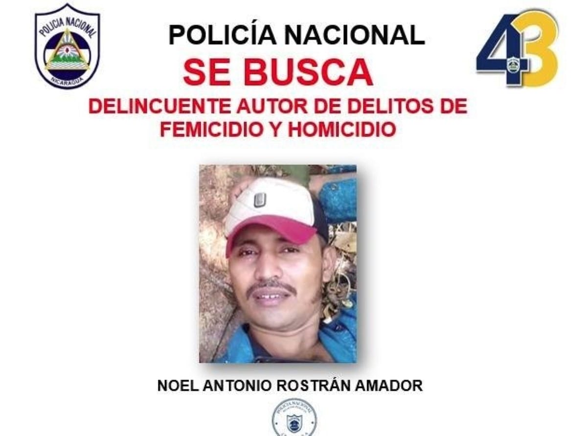 Noel Antonio Rostrán Amador asesinó a su mujer e hijastra en Waspam
