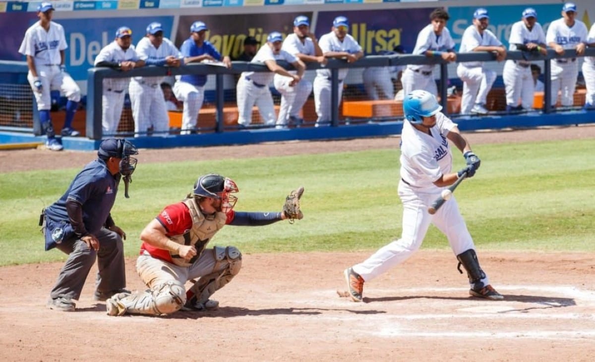 La selección de béisbol de El Salvador venció 7-3 a la preselección de Nicaragua