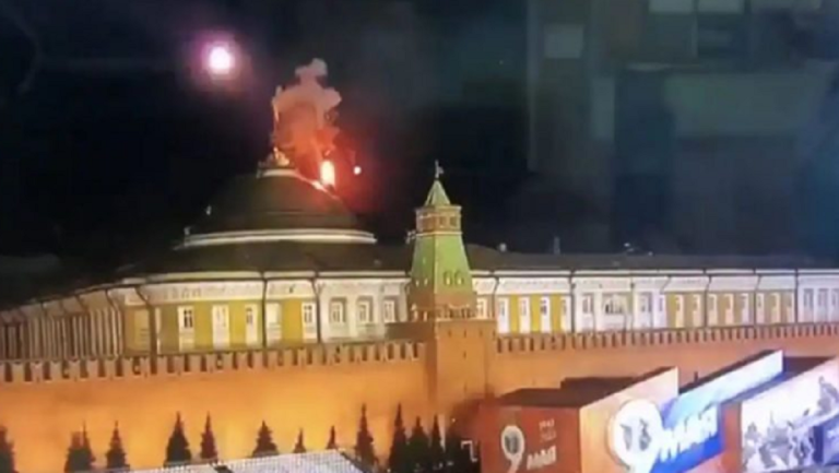 Ucrania trató de atacar al Kremlin con drones