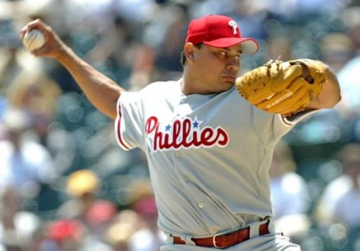 Vicente Padilla con los Phillies de Filadelfia