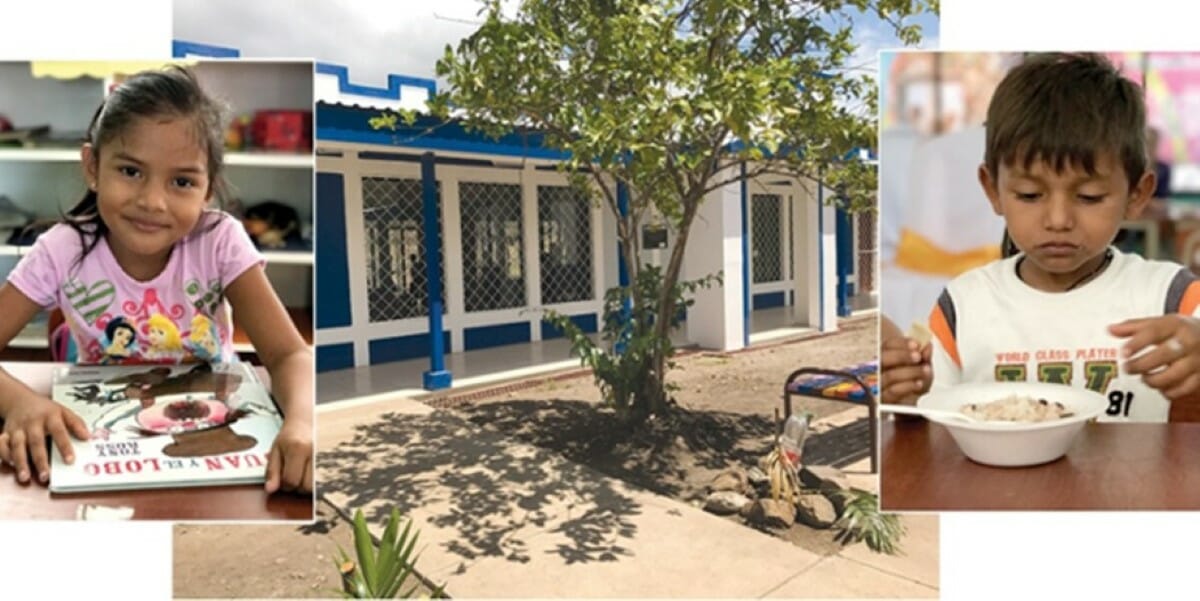 Desde 2006, el presupuesto educativo de Nicaragua se ha incrementado en un asombroso 457 por ciento y el número de maestros se ha duplicado. La foto del centro es de la Escuela Rubén Darío en Matagalpa y las fotos de la izquierda y la derecha muestran a niños en la Escuela Guardabarranco en Acoyapa. Foto: GPE/flickr/CC