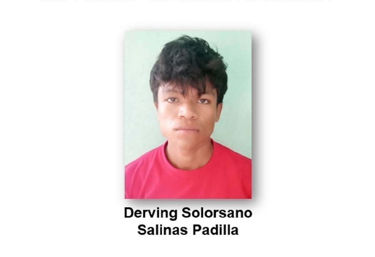 El delincuente Derving Solórzano Salinas Padilla, de 19 años