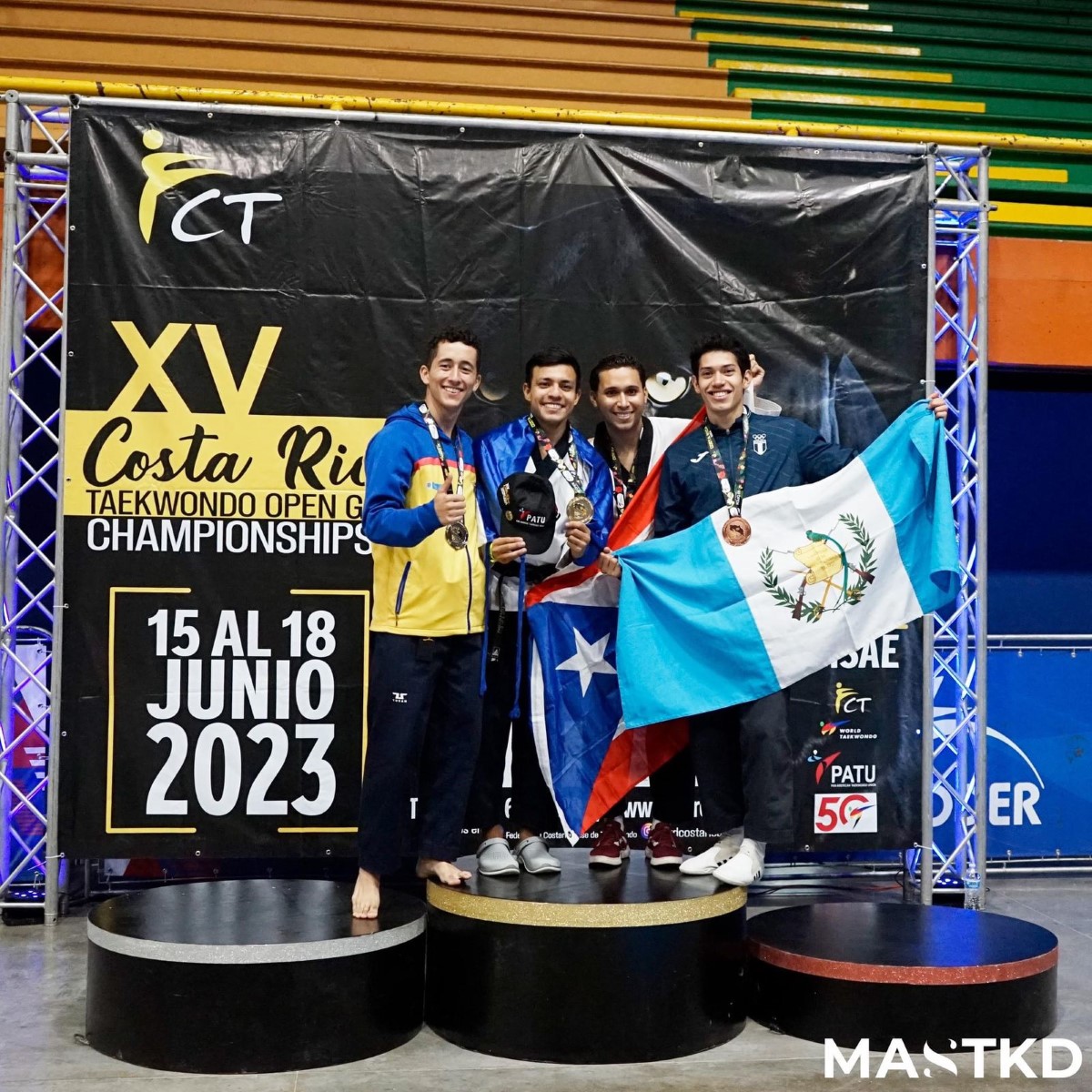 Elian Ortega consiguió dos medallas de oro en el Campeonato Ranking del Mundo 2023 de Taekwondo