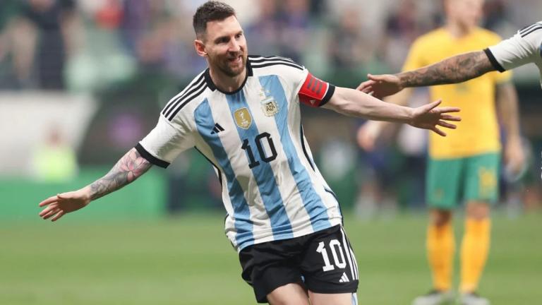 Messi a los 79 segundos convierte el gol más rápido de su carrera con Argentina