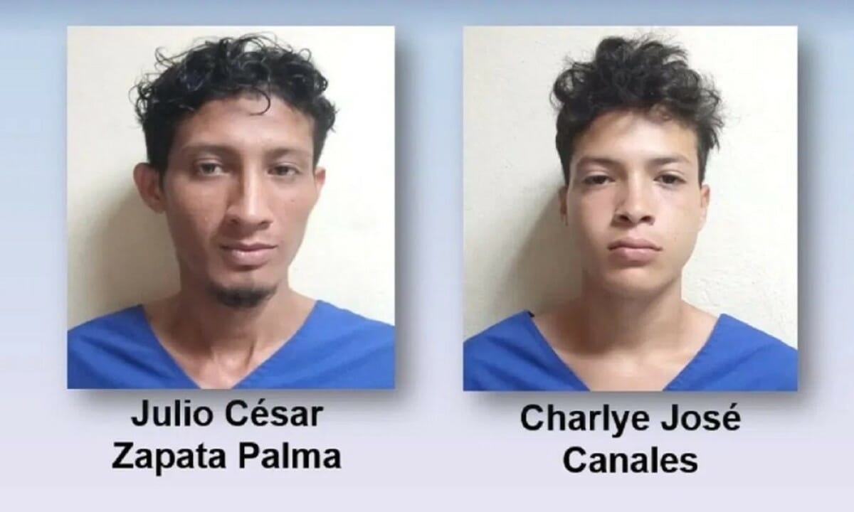 Charlye José Canales, de 18 años, y Julio César Zapata Palma, de 26