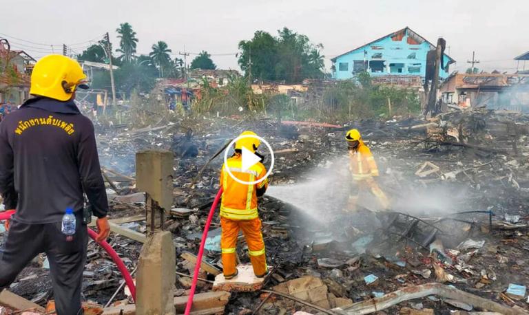 Nueve muertos y más de un centenar de heridos por la explosión en una fábrica de pirotecnia de Tailandia