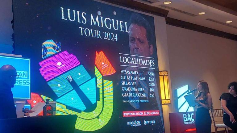 Desde 50 dólares costará el ticket para ver a Luis Miguel