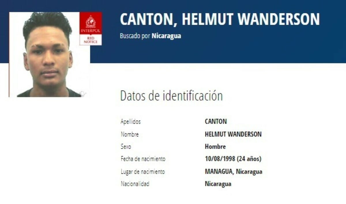 Helmut Wanderson Canton, de 24 años