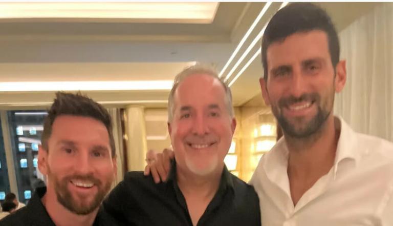 El dueño de Inter Miami reunió a Lionel Messi con Novak Djokovic y descontroló la noche de Nueva York