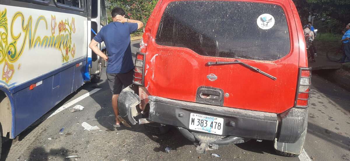 Accidente en carretera a Masaya,