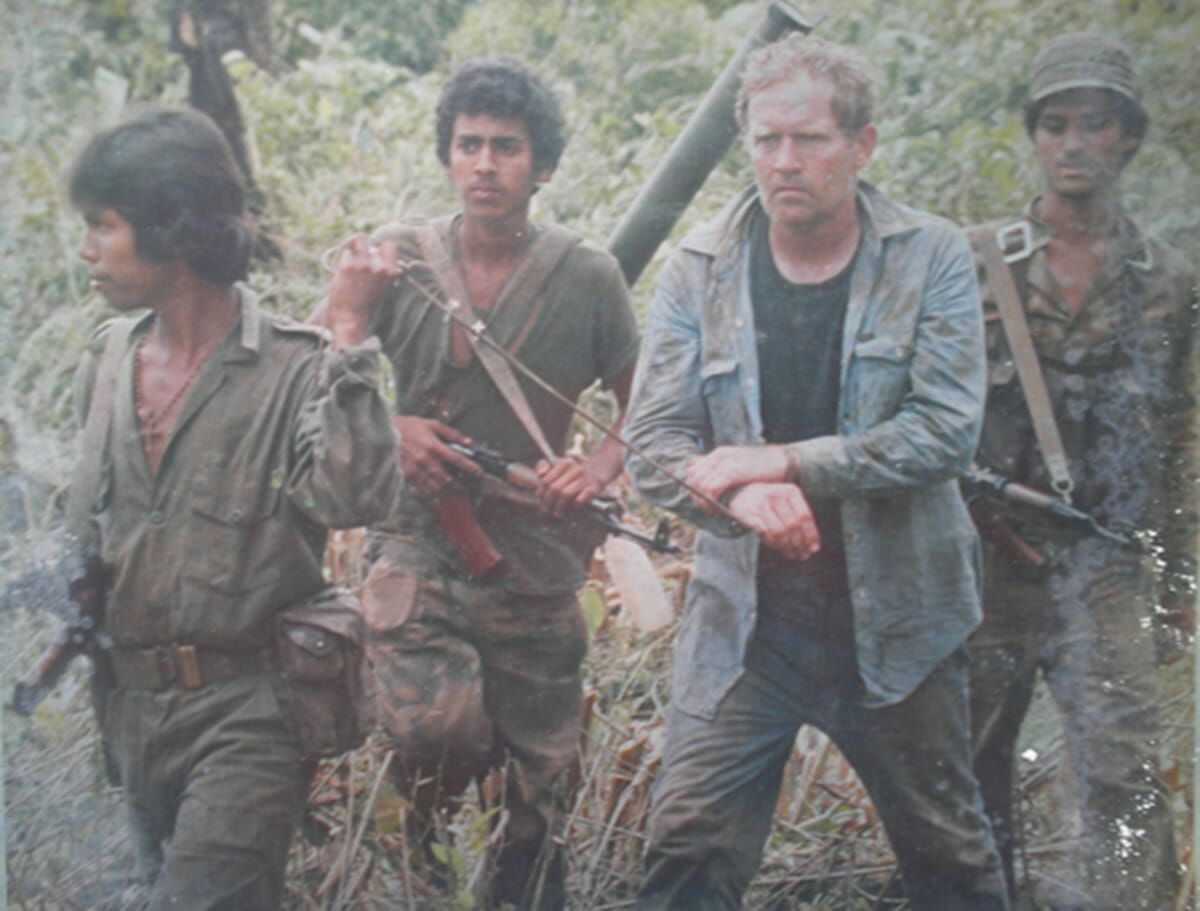 Captura en Nicaragua al mercenario estadounidense Eugene Hasenfus. Año 1986