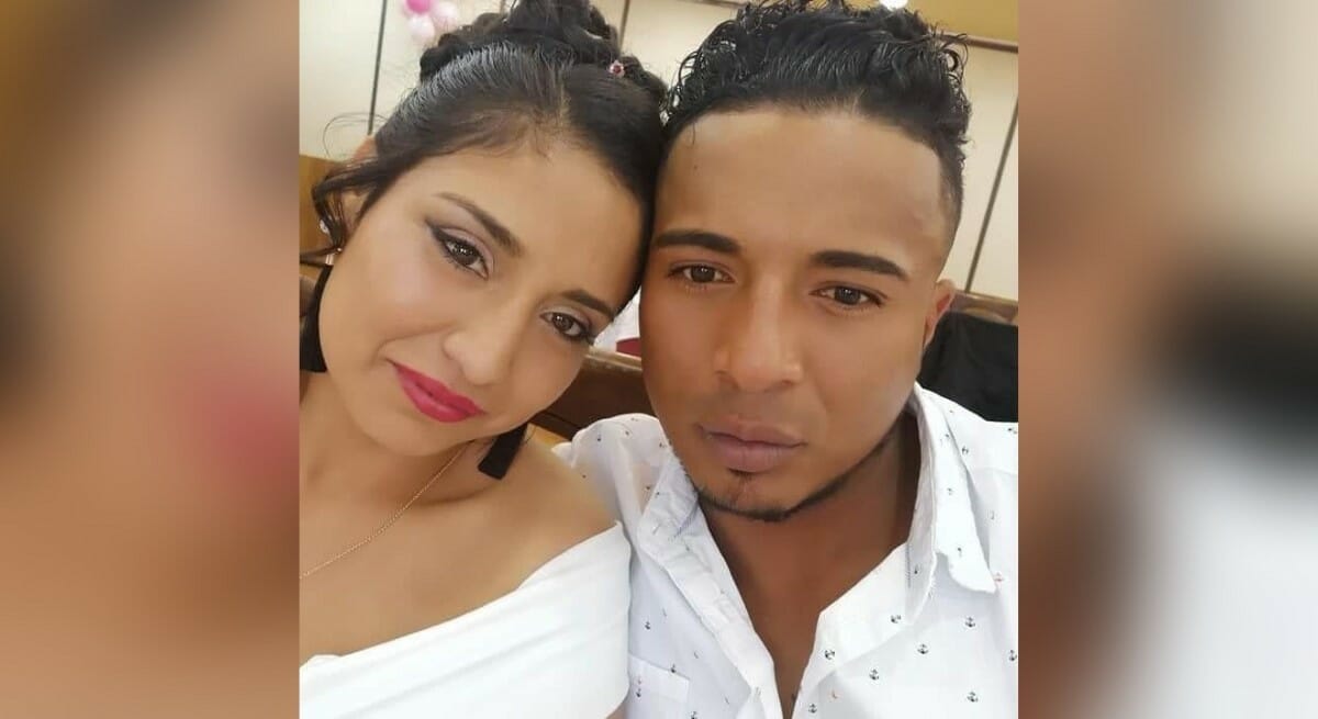 El nicaragüense Eric Hernández y su novia Orfilia