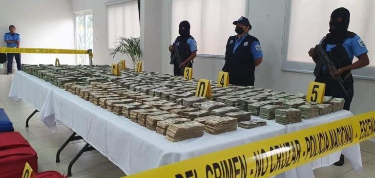 Policía Nacional incauta más de dos millones de dólares a narcotraficantes en Chontales