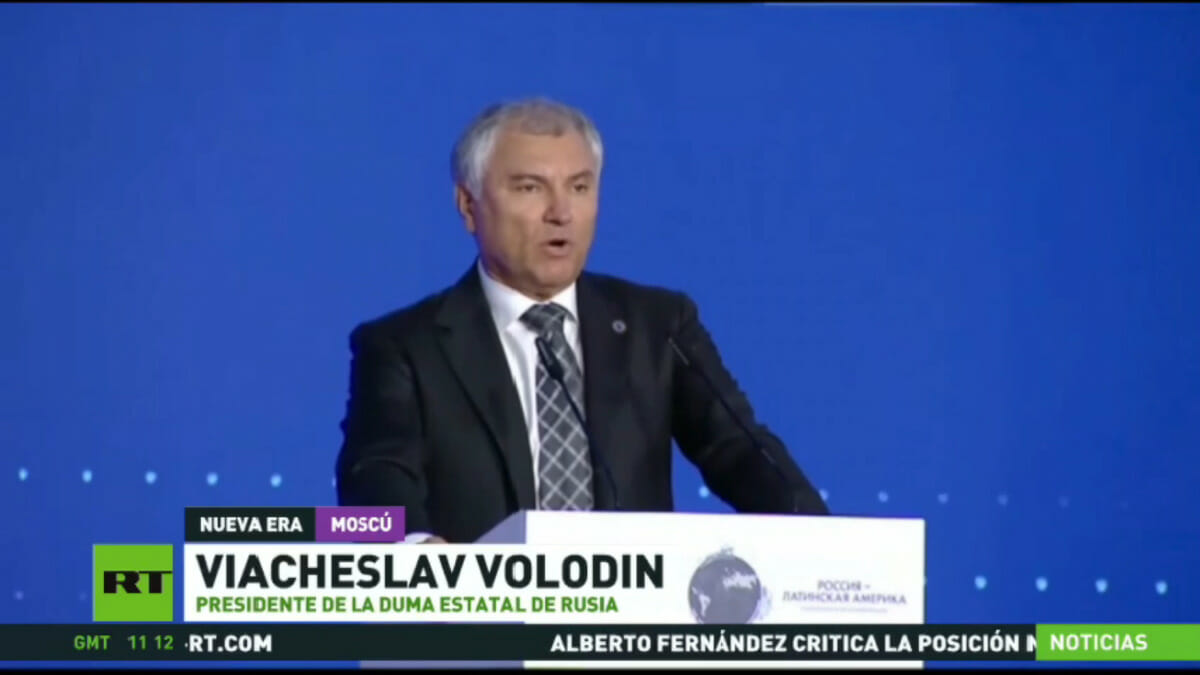 Viacheslav Volodin, presidente de la Duma Estatal Rusa