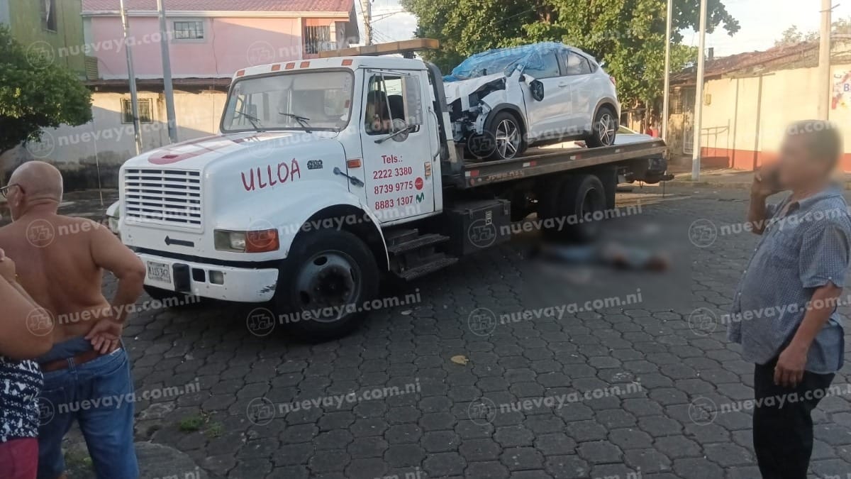 Un hombre de 70 años murió arrollado por un camión grúa en Managua