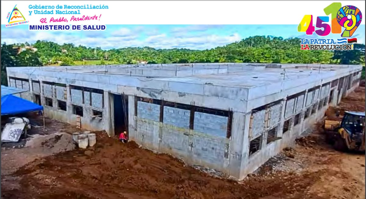 Avanza un 21% la construcción del Hospital de Nueva Guinea