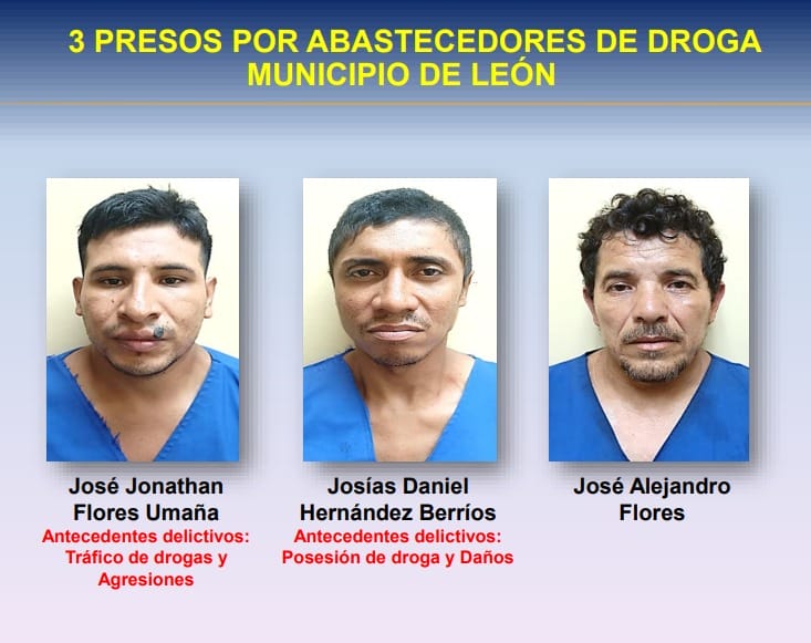 José Jonathan Flores Umaña, Josías Daniel Hernández Berríos y José Alejandro Flores