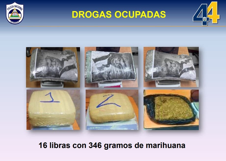 Les ocuparon 16 libras con 346 gramos de marihuana